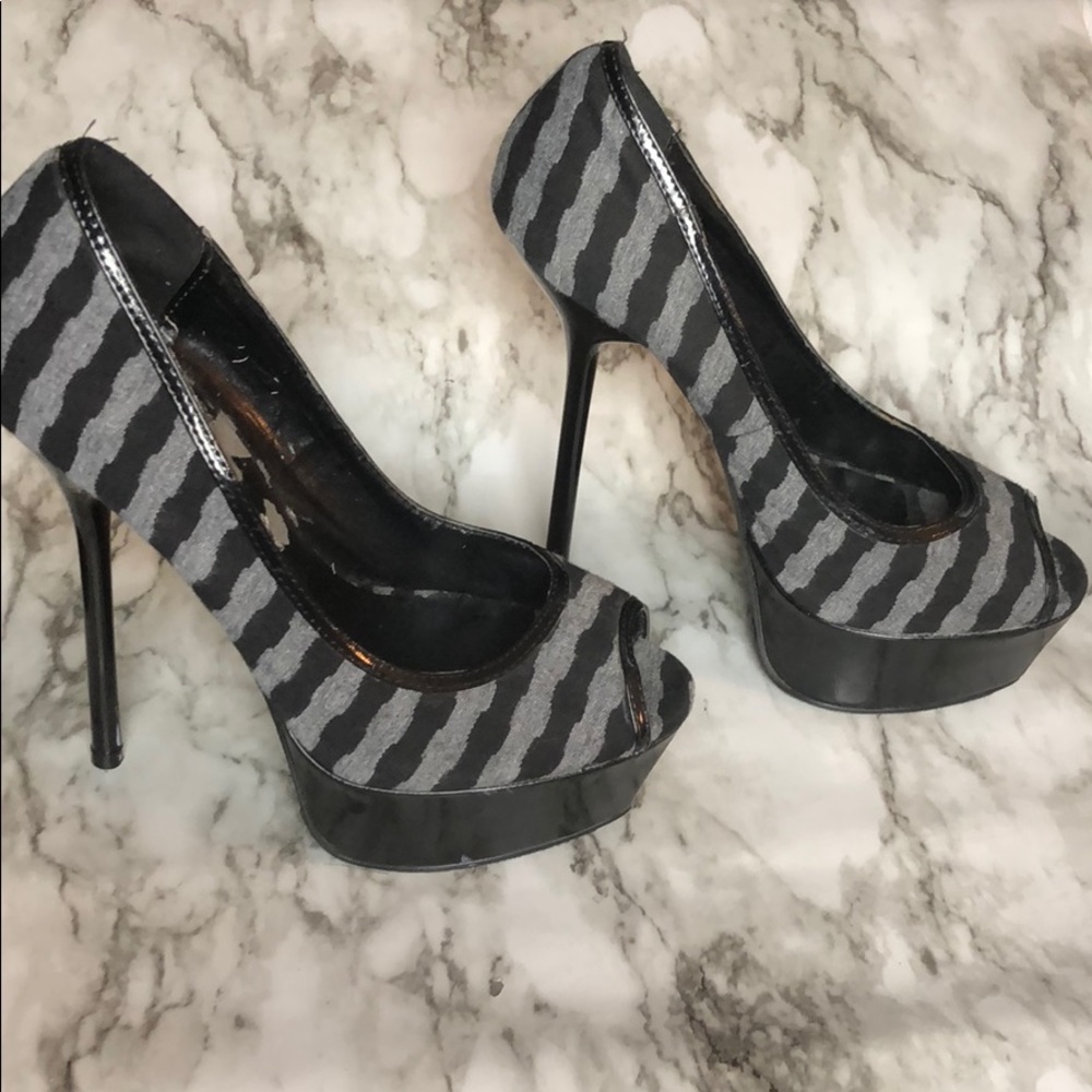 Joey O Striped Heels